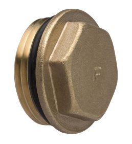 Žalvarinis kolektoriaus kamštis FERRO KOR4ZOR, 3/4", su O žiedu, KOR4ZOR