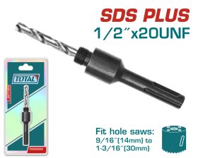 Adapteris gręžimo karūnai TOTAL, SDS plus, tinka 14-30 mm, TAC4205
