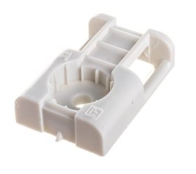 Tvirtinimo dirželio, kabelio laikiklis XIDO, sustiprintas, 29x20 mm, baltos sp., 50 vnt., tvirtinimui vinių kalimo įrankiu, TDK29X20-W