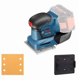Akumuliatorinis vibracinis šlifuoklis BOSCH Professional GSS, 18V-10 SOLO, 18 V, padas 101x113 mm, 06019D0200, be akumuliatoriaus ir kroviklio