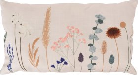 Dekoratyvinė pagalvėlė, dekoruota gėlėmis, 30 x 60 cm