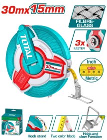 Ruletė TOTAL, stiklo audinio, 30 m, 15 mm, TMTF18306