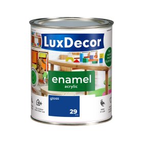 Universali akrilinė emalė LUXDECOR, 0,75 l, (29) Safyrinės gėlės, blizgus, vandens pagrindu