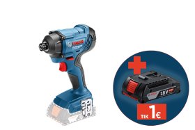 Akumuliatorinis smūginis veržliasukis BOSCH Professional, GDR 18V-160, SOLO, 18 V, sukimo momentas 160 Nm, be akumuliatorių ir kroviklio