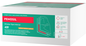 Vidinė langų sandarinimo juosta PENOSIL Window Tape Internal 420, geltona, plotis 150 mm, 25 m DIY