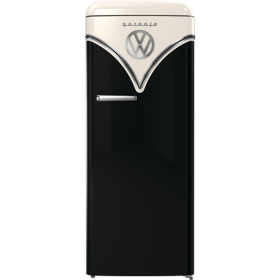 Šaldytuvas šaldiklis viršuje GORENJE Retro OBRB615DBK