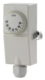 Apkabinamas vamzdžio termostatas FERRO 91934010, 10–90 °C, 230 V, 91934010