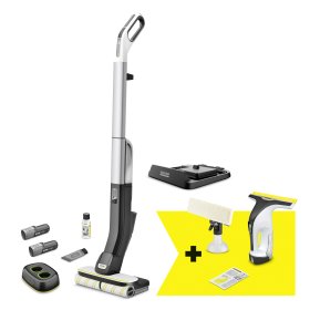 Grindų valymo įrenginys KARCHER FC 4-4 + WV 4-4