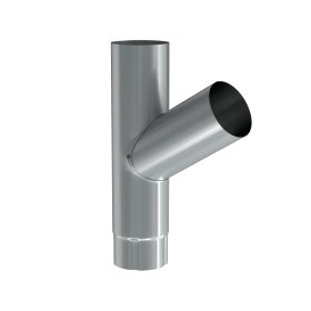 Lietvamzdžio trišakis BILKA, skersmuo 90 mm, sidabrinė spalva, RAL9006