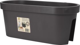 Plastikinis lauko lovelis, antracito sp., 59 x 25 cm