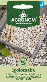 Daržovių sėklos, AGRONOM Pupelės daržinės aiž. IGOLOMSKA, 10 g.