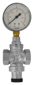 Slėgio reduktorius FERRO 1/2", su manometru, 1-4 bar, RC15SM