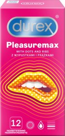 Prezervatyvai DUREX Pleasuremax, 12 vnt.