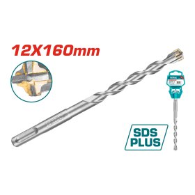 Grąžtas betonui SDS plus cross TOTAL, TCT, 12x160mm, TAC311202C