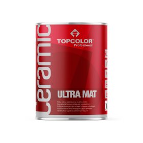 Vandeniniai vidaus dažai TOPCOLOR Ceramic Ultra Mat, 0,9 L, A bazė, matiniai, luboms