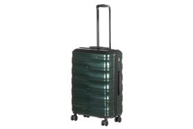 Lagaminas ACCES, tamsiai žalios spalvos, M 46x26,5x68 cm, ABS plastikas, su ratukais