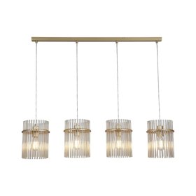 Pakabinamas šviestuvas SEARCHLIGHT Swizzle, E27, 4 x 60W, 230V, 1110 x 200 x 300 mm, maksimalus aukštis 1200 mm, 55620-4CP