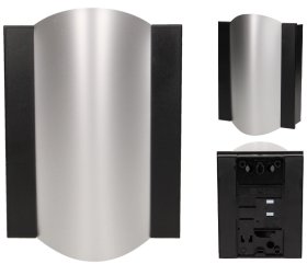 Skambutis ORNO OR-DP-VD-144/B-G, 230V, 2 melodijos BIM-BAM, juodos/sidabriinės sp.