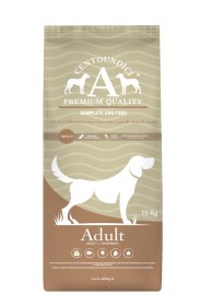 Sausas šunų ėdalas CENTOUNDICI, be gliuteno, suaugusiems visų veislių šunims, su kiauliena ir mišri mėsa, 15 kg