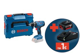 Akumuliatorinis gręžtuvas BOSCH Professional GSR 18V-21 Solo, maks. sukimo momentas 55 Nm, be akumuliatoriaus ir kroviklio, lagamine
