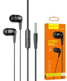 Laidinės ausinės HOCO M97, laido ilgis 1,2 m, 3.5 mm jungtis
