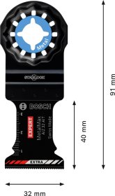 Įpjaunamasis pjūklelis BOSCH, AIZ 32 AT Metal, daugiafunkciniui įrankiui, STARLOCK