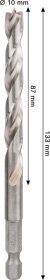 Grąžtas medienai BOSCH PRO, šešiakampiu tvirtinimu, 10 mm x 133 mm
