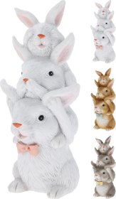 Velykinė dekoracija Zuikiai, 6 x 6 x 13 cm