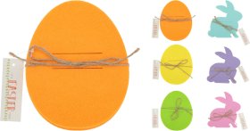 Stalo įrankių laikiklis, velykinio kiaušinio arba triušio formos, 4 vnt., 6 skirtingos sp.