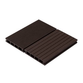 Terasinė lenta WOOMAX, matmenys 25x135x5600mm, tamsiai pilka, 1 lenta - 0,756 m2