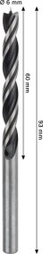 Grąžtas medienai BOSCH PRO, 6 mm x 93 mm
