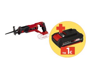 Akumuliatorinis tiesinis pjūklas EINHELL TE-AP, Solo, 18, 18 V, Li-ion, be akumuliatoriaus ir kroviklio