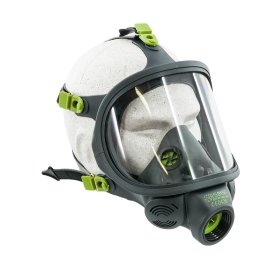 Kaukė BLS KKA3150, pilno veido kaukei, su sriegine jungtimi EN 148-1, galvos dirželiai reguliuojami ir fiksuojami penkių juostų pagalba