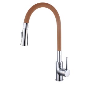 Plautuvės maišytuvas FLEX, su dušeliu, rusvos spl., 170526