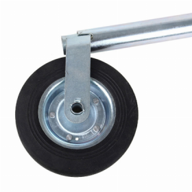 Automobilio priekabos atraminis ratukas ALBURNUS SS200, 48 mm, maksimali apkrova: 150 kg statinė padėtis, 90 kg judanti padėtis