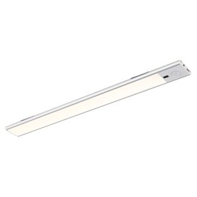 Šviestuvas GLOBO Tristan, LED, 2,5 W, 230V, 280 lm, 4000 K, 400x40x10 mm, su USB-A, su sensoriumi, virtuvei, plastikinis, laido ilgis 50 cm, baltos sp.