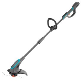 Akumuliatorinė žoliapjovė GARDENA PowerTrim 30/18V P4A Solo, pjovimo plotis: 30 cm, PowerBoost; Bump feed; 2.9 kg. Be akumuliatoriaus ir pakrovėjo.