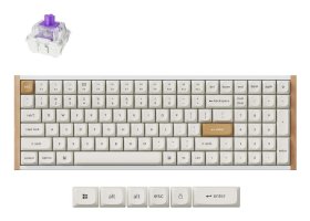 Belaidė žaidimų klaviatūra KEYCHRON K4 HE, 96% mechaninė, baltos sp., K4H-Q1