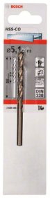 Grąžtas metalui BOSCH HSS-Co, 5,1 mm, 1 vnt.