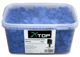 Plytelių išlyginimo sistema XTOP, 1 mm, inkarų 900 vnt., plytelių aukštis 5-14mm