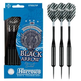 Darts strėlytės HARROWS Black Arrow Steeltip, 3x23 g