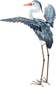 Sodo dekoracija Garnys, metalinis, 40 x 63 x 86 cm.