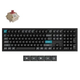 Belaidė žaidimų klaviatūra KEYCHRON Q6 Ultra 8K, 100% mechaninė, juodos sp., Q6U-M1