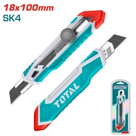 Peiliukas TOTAL, nulaužiama geležte, su ratuku, ašmenys SK5 plienas, 18 mm THT511826