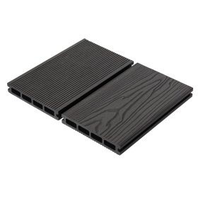 Terasinė lenta WOOMAX, matmenys 25x150x5600mm,pilka, su 3D medžio raštu, 1 lenta - 0,84 m2
