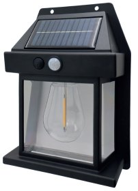 Lauko šviestuvas sieninis SUNLUX, su saulės elementais, su judesio davikliu, 170x80x110 mm, IP44, SA2011, A171770019