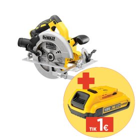 Akumuliatorinis diskinis pjūklas DEWALT DCS570N-XJ, diskas 184 mm, 18 V, be akumuliatorių ir kroviklio