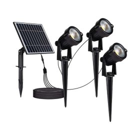 Lauko šviestuvas V-TAC VT-11032, 3 vnt., su saulės elementais, veikimo laikas 12 val., 3 x 50lm, 3000 K, IP65
