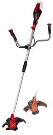 Akumuliatorinė krūmapjovė EINHELL AGILLO 18/200 Solo, 18 V, pjovimo plotis 30 cm (su valu); 20 cm (su metaliniu peiliuku), svoris 6,45 kg, U formos rankena, be akumuliatoriaus ir kroviklio