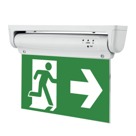 Avarinio išėjimo LED šviestuvas EUROLIGHT Detroit, 3 W, 240 lm, 6500K, IP20, avarinis darb. laik. 3 val., pasukimas 180 laips. kampu, 370x50x20 mm, EL-C-3